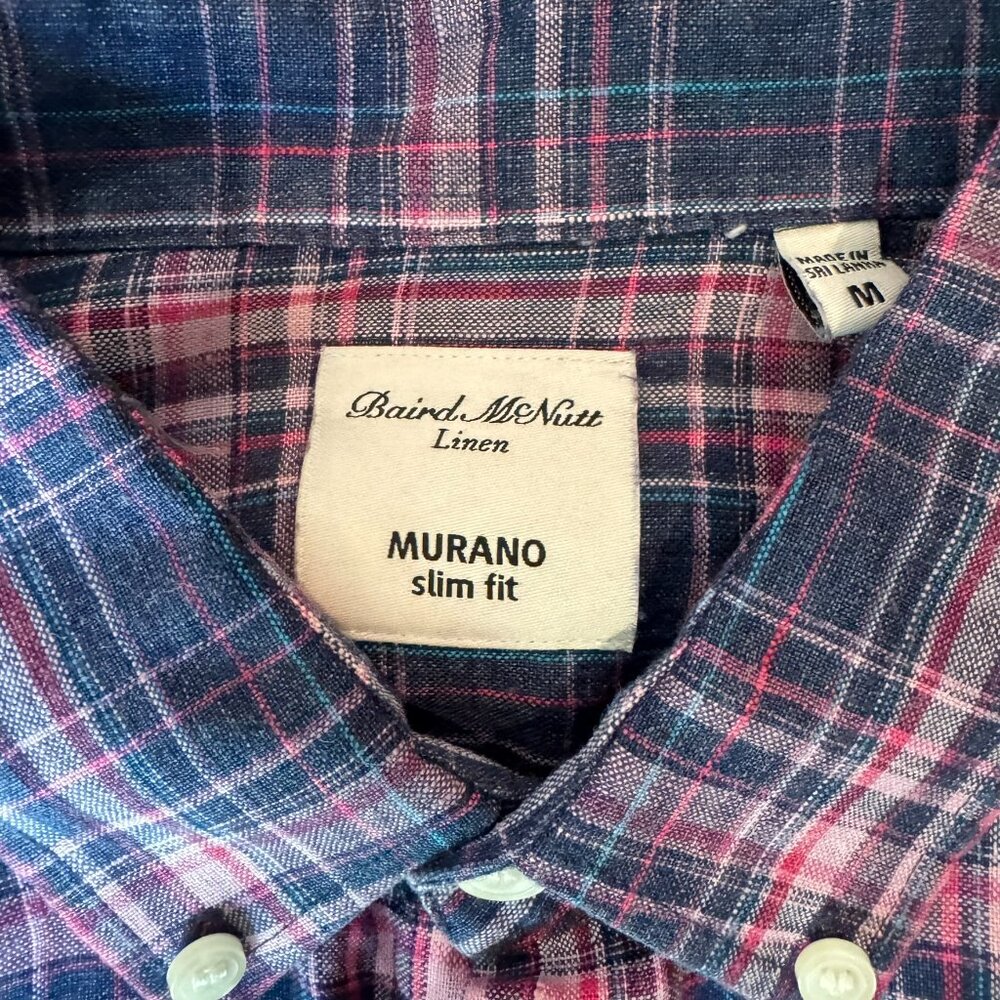 Murano Pink & Navy Plaid Button-Down Shirt - Picture 9 of 10